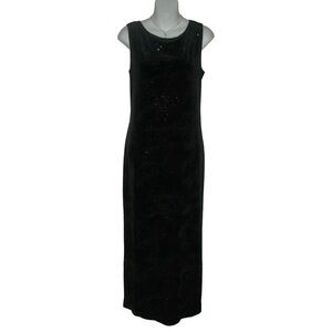 California Concepts Dress Vintage 90s Velvet Glitter Goth Fairy Grunge ALT egirl